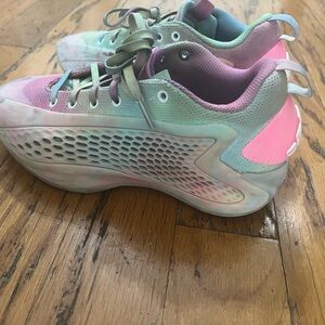 adidas Anthony Edwards Kids Sneakers in Pink and Green